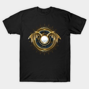 Mechanical Dragon Wings with a Lens ( Steampunk wings ) T-Shirt